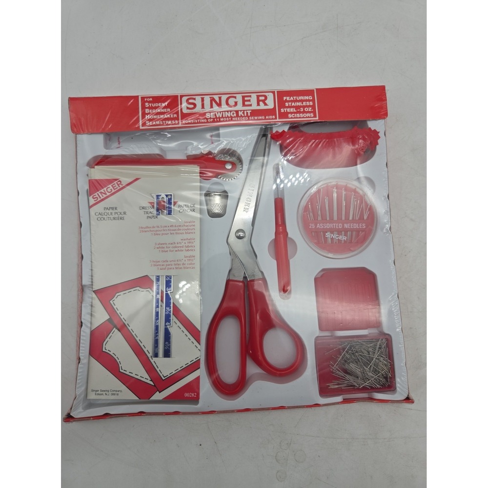 Vintage Singer Sewing Kit 05577 11 Most Needed Aids NEW OLD STOCK SEALED